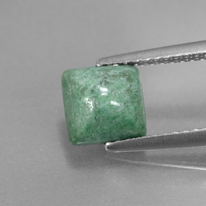 1.63 ct Green Maw-Sit-Sit Gemstone, Maw-Sit-Sit Gem in Square Cabochon Shape for Sale.