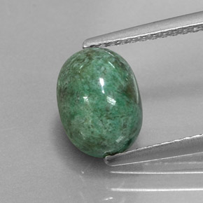 2.30 ct Green Maw-Sit-Sit Gemstone, Maw-Sit-Sit Gem in Oval Cabochon Shape for Sale.