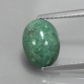 2.22 ct Green Maw-Sit-Sit Gemstone, Maw-Sit-Sit Gem in Oval Cabochon Shape for Sale.