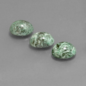 4.60 ct Green Maw-Sit-Sit Gemstone, Maw-Sit-Sit Gem in Oval Cabochon Shape for Sale.