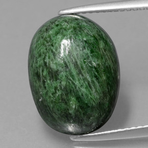10.50 ct Green Maw-Sit-Sit Gemstone, Maw-Sit-Sit Gem in Oval Cabochon Shape for Sale.