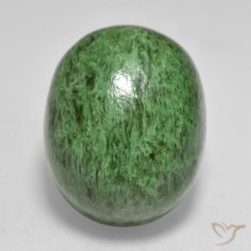 14.82 ct Green Maw-Sit-Sit Stone, Natural Maw-Sit-Sit in Oval Cabochon Shape for Sale