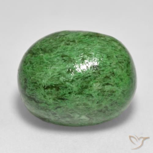 15.24 ct Green Maw-Sit-Sit Stone, Natural Maw-Sit-Sit in Oval Cabochon Shape for Sale