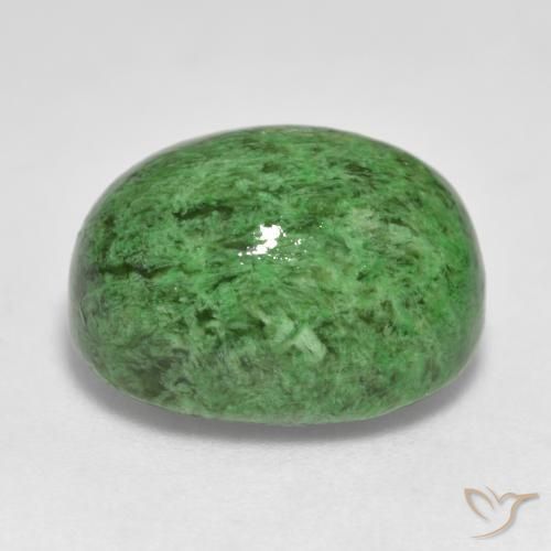 Maw-Sit-Sit Gemstone in 16 x 12 mm (calibrated) Size for Sale, Maw-Sit-Sit Stone in Dark Green Color