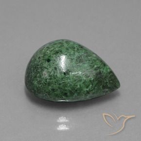 14.34 ct Green Maw-Sit-Sit Stone, Natural Maw-Sit-Sit in Pear Cabochon Shape for Sale