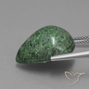 Maw-Sit-Sit Gemstone in 17.5 x 14.2 mm Size for Sale, Maw-Sit-Sit Stone in Medium Green Color