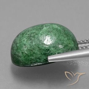Maw-Sit-Sit Gemstone in 14 x 11.5 mm Size for Sale, Maw-Sit-Sit Stone in Medium Green Color