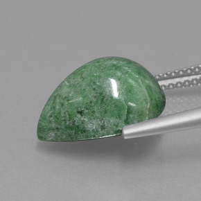 Maw-Sit-Sit Gemstone in 13.8 x 10.7 mm Size for Sale, Maw-Sit-Sit Stone in Pale Pine Green Color