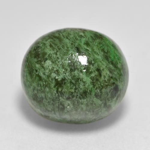 Vert pin Maw-Sit-Sit gemme - 13.5ct Ovale Cabochon (ID: 406912)