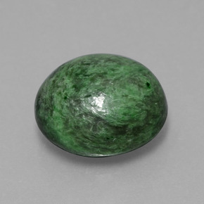 8.60 ct Green Maw-Sit-Sit Stone, Natural Maw-Sit-Sit in Round Cabochon Shape for Sale