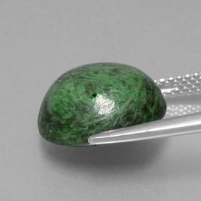 Maw-Sit-Sit Gemstone in 12.8 mm Size for Sale, Maw-Sit-Sit Stone in Green Color