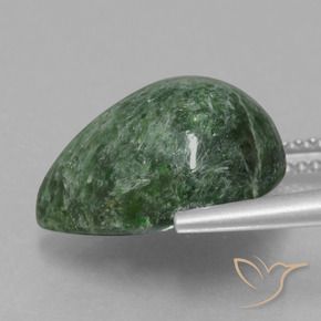Maw-Sit-Sit Gemstone in 14.8 x 11.7 mm Size for Sale, Maw-Sit-Sit Stone in Earthy Green Color