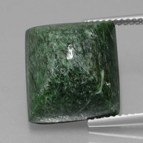 15.15 ct Green Maw-Sit-Sit Gemstone, Maw-Sit-Sit Gem in Baguette Cabochon Shape for Sale.