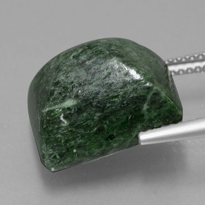 Maw-Sit-Sit Gemstone in 14.6 x 12.9 mm Size for Sale, Maw-Sit-Sit Stone in Green Color