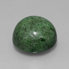 12.63 ct Green Maw-Sit-Sit Stone, Natural Maw-Sit-Sit in Round Cabochon Shape for Sale