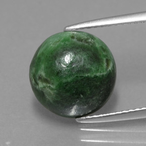 5.9ct Round Cabochon Green Maw-Sit-Sit Gem for sale 5.9ct Round Cabochon Green Maw-Sit-Sit Gem (ID: 406980)
