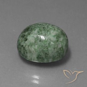 16.43 ct Green Maw-Sit-Sit Stone, Natural Maw-Sit-Sit in Oval Cabochon Shape for Sale