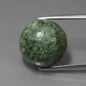 16.10 ct Green Maw-Sit-Sit Gemstone, Maw-Sit-Sit Gem in Round Cabochon Shape for Sale.