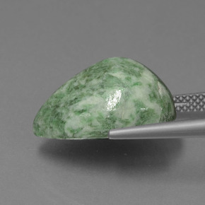 Maw-Sit-Sit Gemstone in 18 x 13 mm (calibrated) Size for Sale, Maw-Sit-Sit Stone in Earthy Green Color