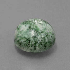 5.79 ct Green Maw-Sit-Sit Stone, Natural Maw-Sit-Sit in Round Cabochon Shape for Sale