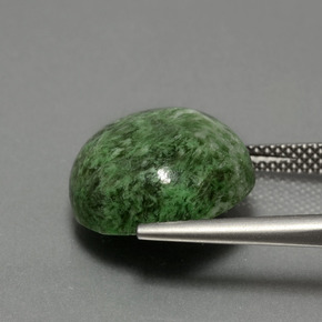 Maw-Sit-Sit Gemstone in 14.6 mm Size for Sale, Maw-Sit-Sit Stone in Green Color