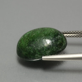 Maw-Sit-Sit Gemstone in 15.7 x 12.7 mm Size for Sale, Maw-Sit-Sit Stone in Green Color
