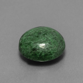 5.35 ct Green Maw-Sit-Sit Stone, Natural Maw-Sit-Sit in Round Cabochon Shape for Sale