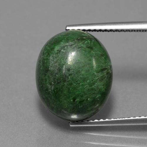 Pine Green Maw-Sit-Sit Gem - 10.8ct Oval Cabochon (ID: 407638)