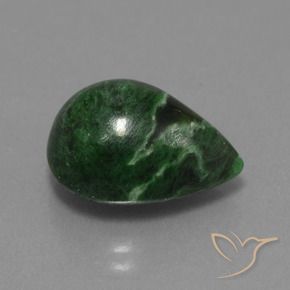 9.44 ct Green Maw-Sit-Sit Stone, Natural Maw-Sit-Sit in Pear Cabochon Shape for Sale