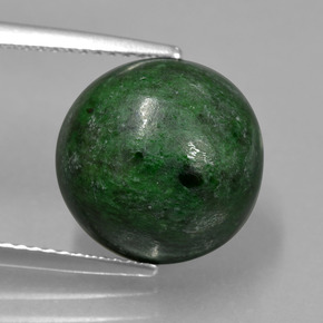 9.12 ct Green Maw-Sit-Sit Gemstone, Maw-Sit-Sit Gem in Round Cabochon Shape for Sale.