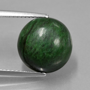 8.24 ct Green Maw-Sit-Sit Gemstone, Maw-Sit-Sit Gem in Round Cabochon Shape for Sale.
