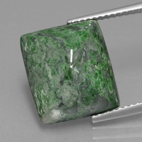 11.56 ct Green Maw-Sit-Sit Gemstone, Maw-Sit-Sit Gem in Baguette Cabochon Shape for Sale.