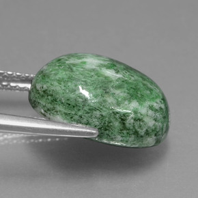 Maw-Sit-Sit Gemstone in 13.7 x 10.9 mm Size for Sale, Maw-Sit-Sit Stone in Green Color
