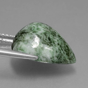 Maw-Sit-Sit Gemstone in 14.4 x 12 mm Size for Sale, Maw-Sit-Sit Stone in Earthy Green Color