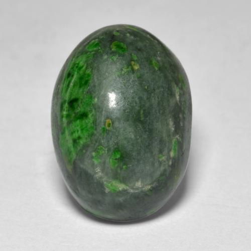 Deep Green Maw-Sit-Sit Gem - 10.3ct Oval Cabochon (ID: 473966)