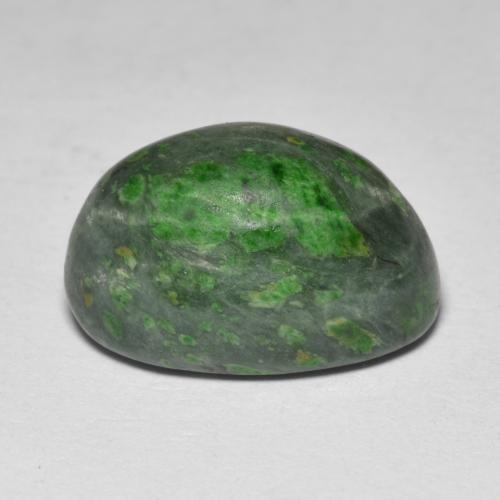 Maw-Sit-Sit Gemstone in 14.6 x 10.4 mm Size for Sale, Maw-Sit-Sit Stone in Deep Green Color