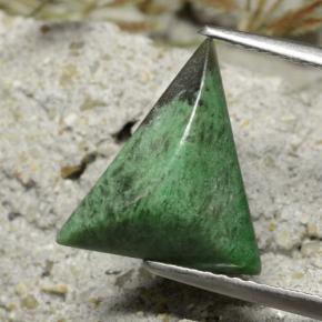 3.04 ct Green Maw-Sit-Sit Gemstone, Maw-Sit-Sit Gem in Trillion Cabochon Shape for Sale.