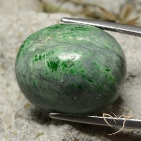 35.77 ct Green Maw-Sit-Sit Stone, Natural Maw-Sit-Sit in Oval Cabochon Shape for Sale