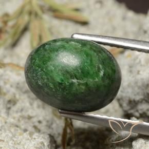 6.33 ct Green Maw-Sit-Sit Stone, Natural Maw-Sit-Sit in Oval Cabochon Shape for Sale
