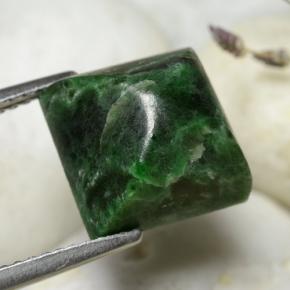 7.40 ct Green Maw-Sit-Sit Stone, Natural Maw-Sit-Sit in Square Sugarloaf Cabochon Shape for Sale