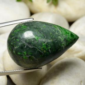 50.03 ct Green Maw-Sit-Sit Stone, Natural Maw-Sit-Sit in Pear Cabochon Shape for Sale