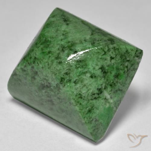 30.33 ct Green Maw-Sit-Sit Stone, Natural Maw-Sit-Sit in Baguette Sugarloaf Cabochon Shape for Sale