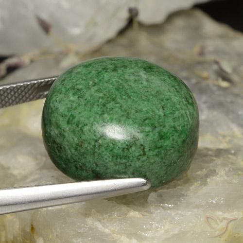 Maw-Sit-Sit Gemstone in 19 mm (calibrated) Size for Sale, Maw-Sit-Sit Stone in Pale Pine Green Color