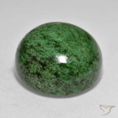 Maw-Sit-Sit Gemstone in 19 mm (calibrated) Size for Sale, Maw-Sit-Sit Stone in Dark Green Color