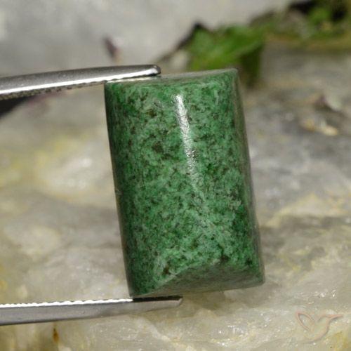 21.71ct Natural Pine Green Maw-Sit-Sit, Baguette, Opaque