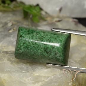 21.71 ct Green Maw-Sit-Sit Stone, Natural Maw-Sit-Sit in Baguette Sugarloaf Cabochon Shape for Sale