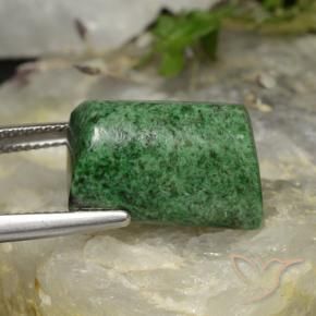 Maw-Sit-Sit Gemstone in 17.8 x 11 mm Size for Sale, Maw-Sit-Sit Stone in Pine Green Color