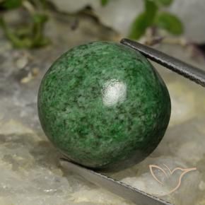 25.08 ct Green Maw-Sit-Sit Stone, Natural Maw-Sit-Sit in Round Cabochon Shape for Sale