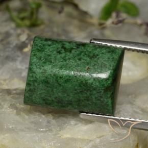 16.56 ct Green Maw-Sit-Sit Stone, Natural Maw-Sit-Sit in Baguette Sugarloaf Cabochon Shape for Sale