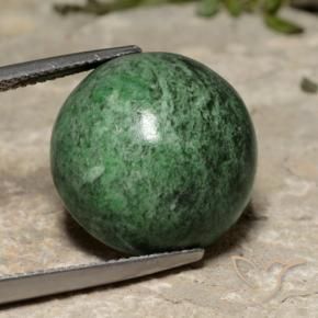 23.33 ct Green Maw-Sit-Sit Stone, Natural Maw-Sit-Sit in Round Cabochon Shape for Sale